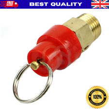 1/4'' BSP 8 Bar Air Compressor Safety Release Valve Pressure Relief Regulator UK