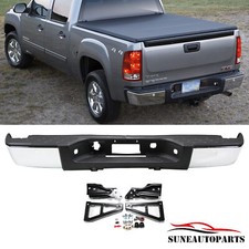 Chrome Rear Step Bumper Assembly For 2007-2013 Chevy Silverado Gmc Sierra 1500