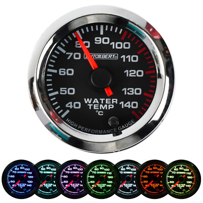 2-wassertemperaturanzeige-k-hlwasser-zusatzinstrument-gauge-7-farben