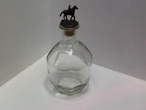 Empty Blanton’s Bourbon Decanter Bottle Clear Glass Cork Jockey Pony RD1 - Bild 2 von 6