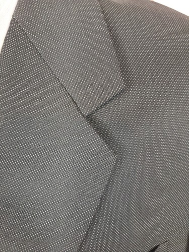 Tom James Bespoke Jacket Mens 44L Brown Microcheck Double Vented - Picture 2 of 10