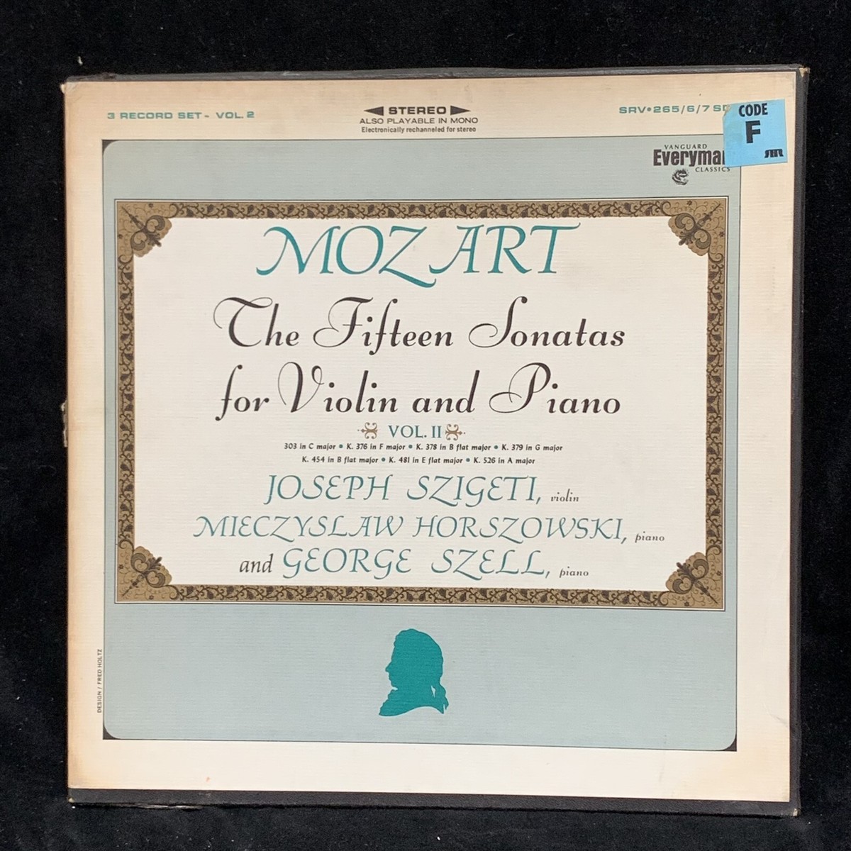 JOSEPH SZIGETI violin - MOZART Violin Sonatas Vol. 2