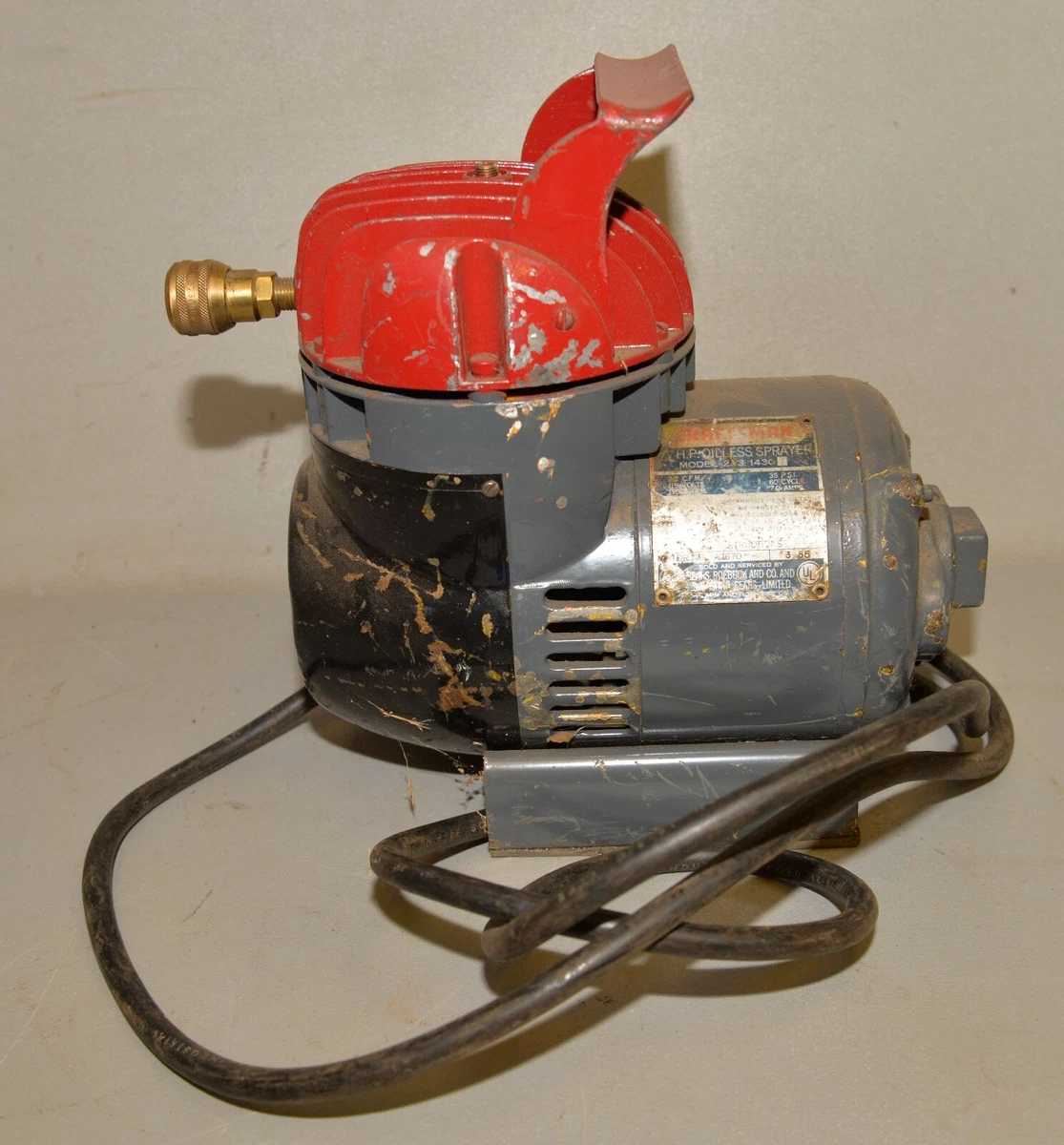 Lot - Craftsman Air Compressor/Paint Sprayer