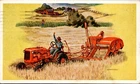 Postcard All-Crop Harvester Allis-Chalmers Farming Wheat in Milwaukee Wisconsin