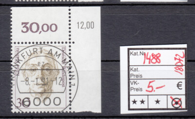 Bundle 1991, Mich. No.: 1488 Stamped Corner Margin KBWZ