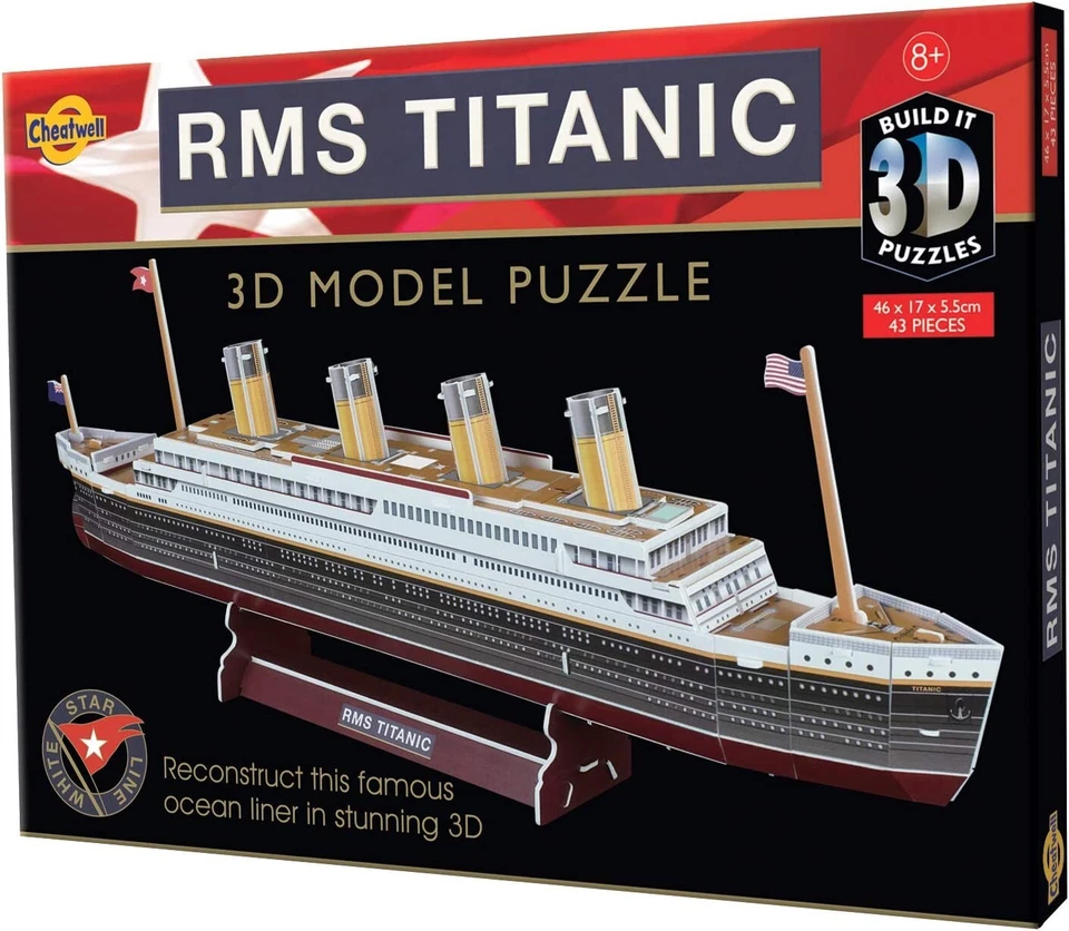 3D Puzzle Titanic - Cheatwell Games BYO - Image 3 of 4