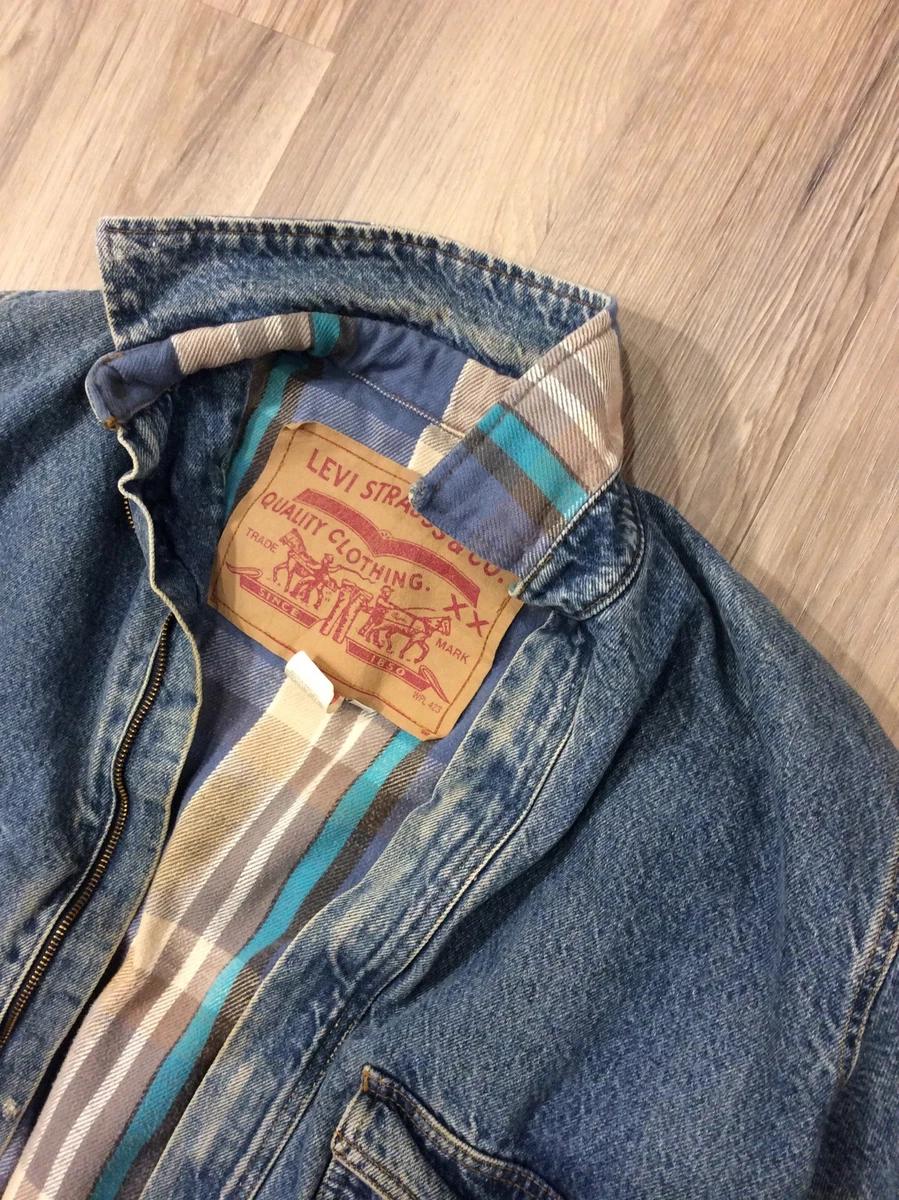 Levi zip shop denim jacket