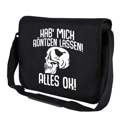 Got me x-rayed everything OK fun sayings fun crossbody messenger bag