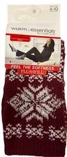 Warm Essentials by Cuddl Duds Women’s Size 4-10 Soft Plushfill Socks
