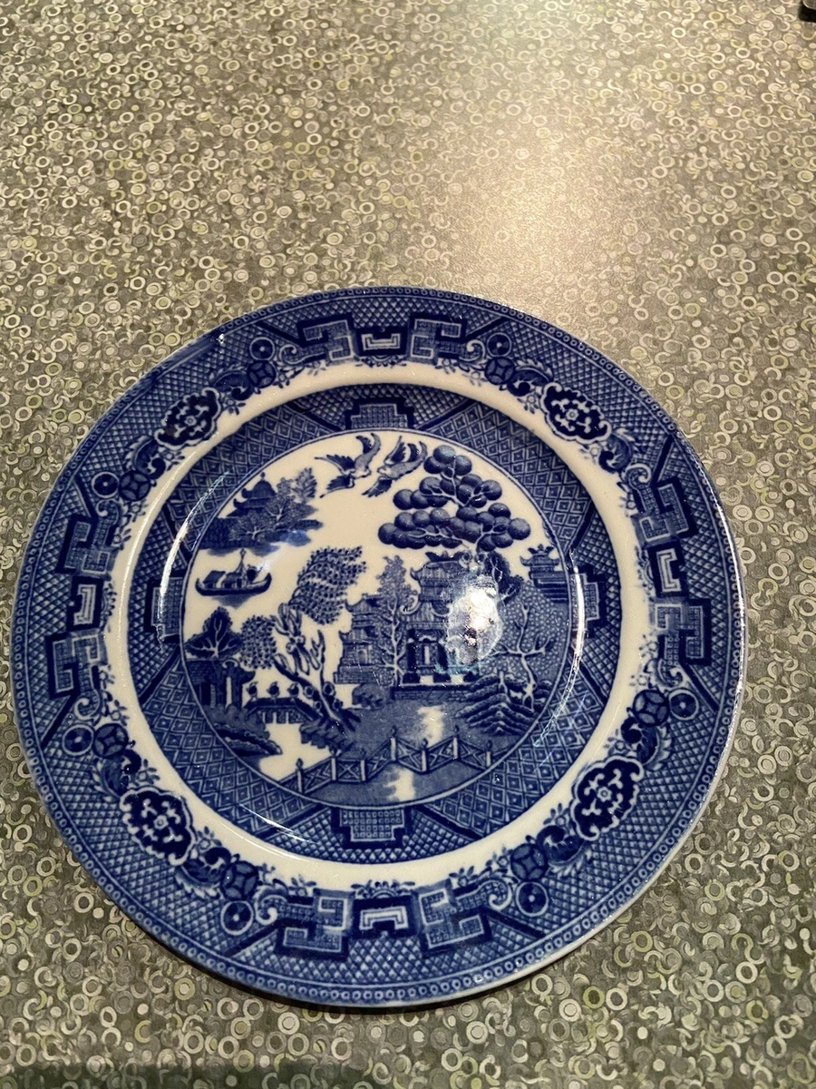 allerton blue willow bread and butter plate eBay