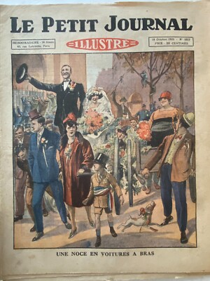 Petit Journal 10/18/1925 Wedding In Car Arms - After The Victory Of Bibane
