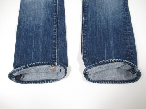 7 FOR ALL MANKIND BOTA CORTE JEANS ETIQUETA TALLA 25 MEDIDA 29x29 #D231 - Imagen 7 de 10