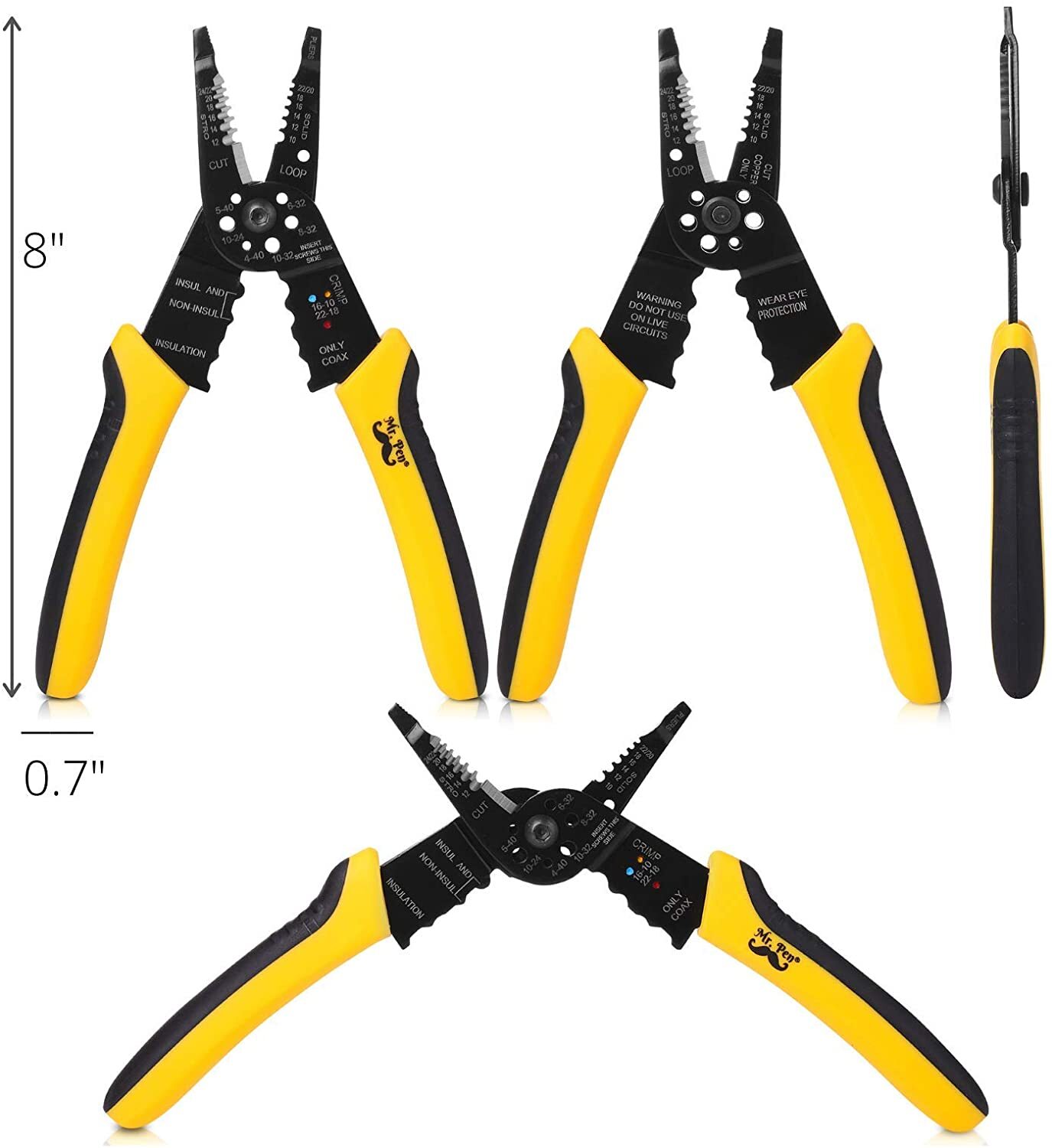 Tacklife Wire Stripper, SelfAdjusting 8 In Cable Cutter Crimper eBay