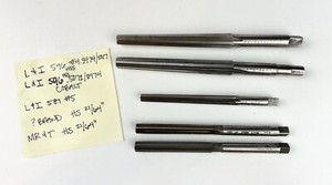 5 Piece Assorted Bundle of 6-Flute High Speed Reamers Lavallee & Ide MR&T Co.