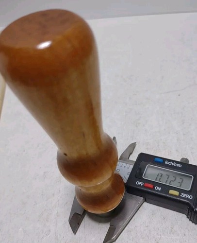 Finished Wooden Tool Handle With Ferrule Drilled Center Files Wood Turning Craft - Picture 5 of 14