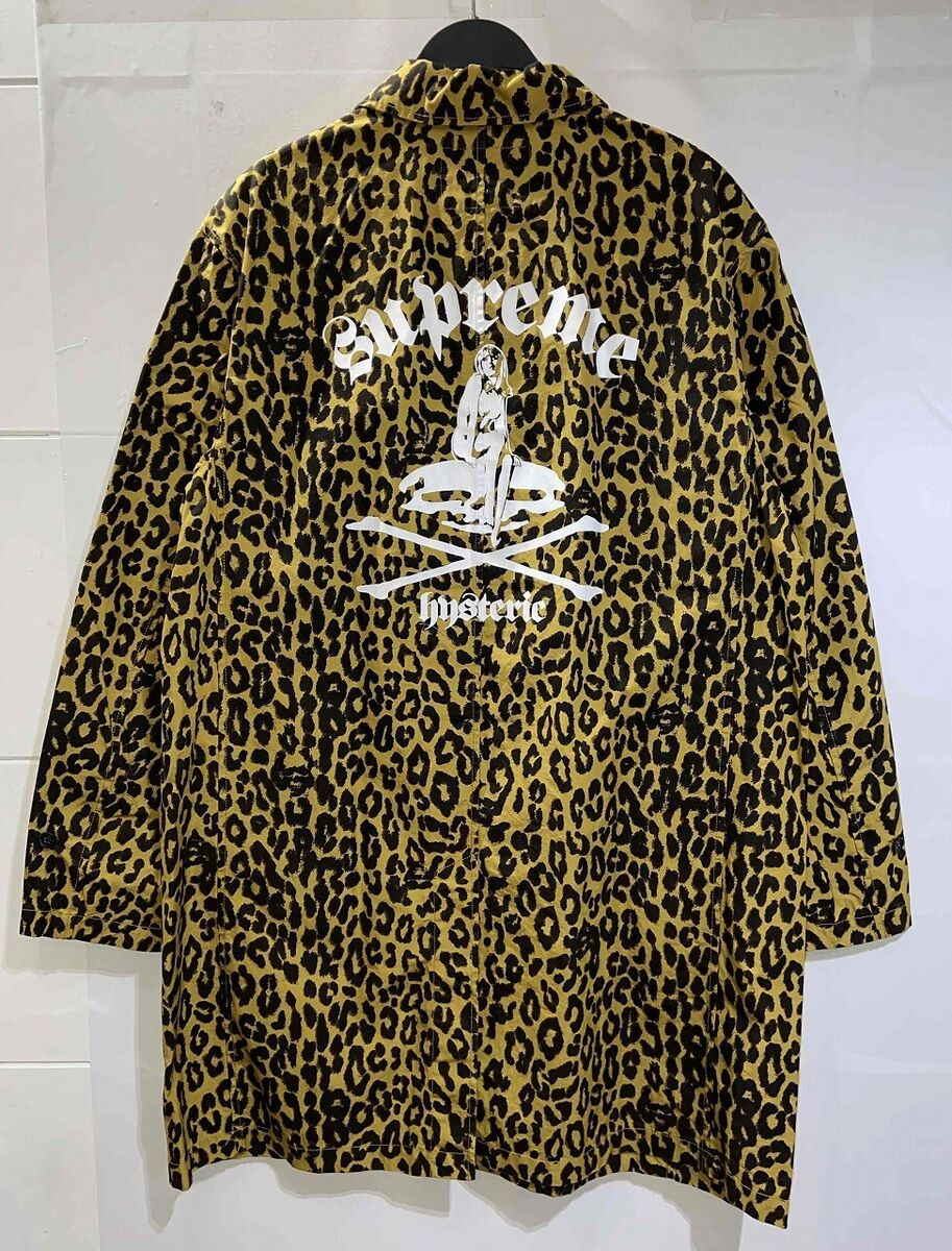 Supreme X Hysteric 21ss Glamour Leopard Trench Coat Size L Supreme X Hysteric 21ss Glamour Leopard Trench Coat Size L