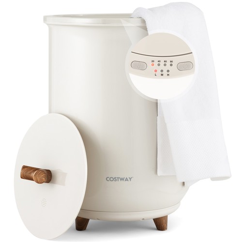 23L Bathroom Towel Warmer Bucket 4 Timer w/ Fragrance Holder & 3-Level Heating - 第 1/12 張圖片