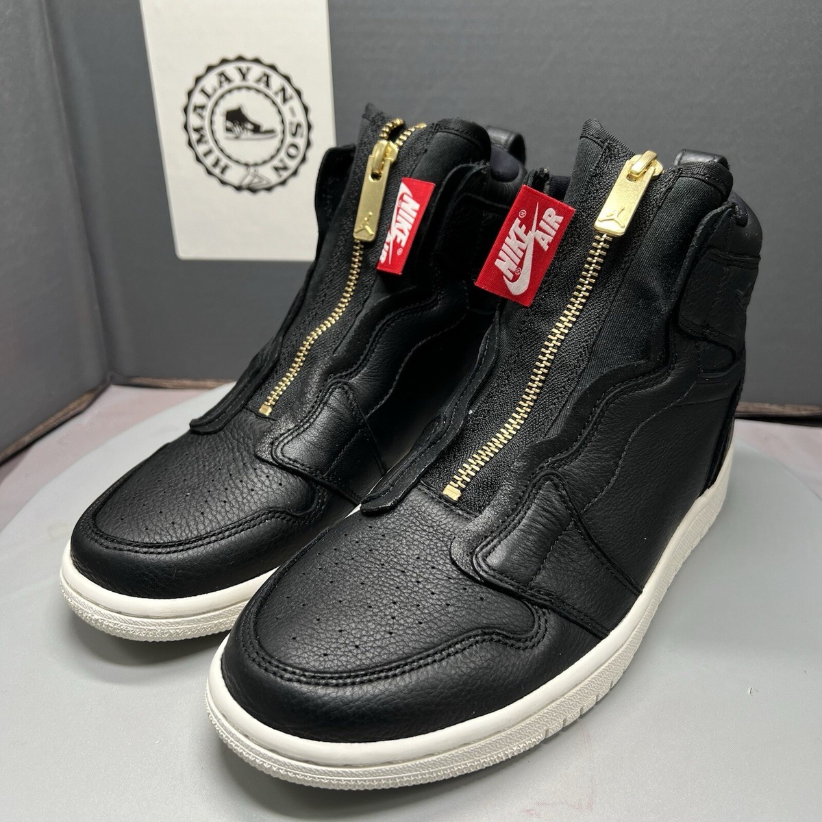 Size 7 - Air Jordan 1 Retro Zip High Black W for sale online Size 7 - Air Jordan 1 Retro Zip High Black W for sale online