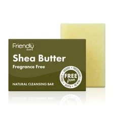 Friendly Soap: Shea Butter Fragrance-free Natural Cleansing Bar (3.35 oz) UK