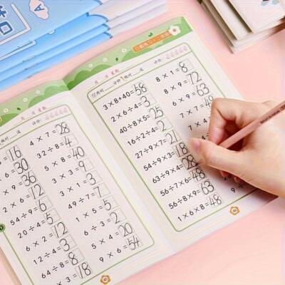 4-Book Math Set: Addition, Subtraction, Multiplication & Division Practice