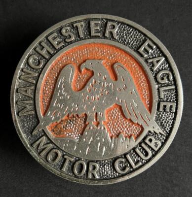 MANCHESTER EAGLE MOTOR CLUB URMSTON OLDTIMER MOTORRAD AUTO ABZEICHEN EMBLEM ABZEICHEN