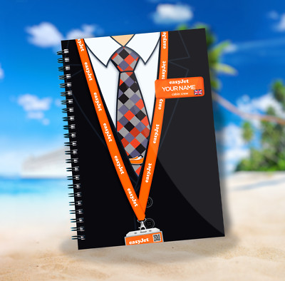 easyJet Cabin Crew Uniform - Custom Aviation Themed Notebook - Cabin ...