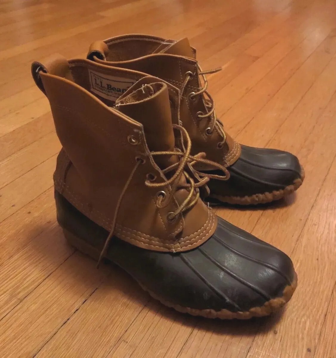 L.L. BEAN MAINE WATERPROOF 5-EYE DUCK HUNTING BOOT W 8/9.5  display picture 3