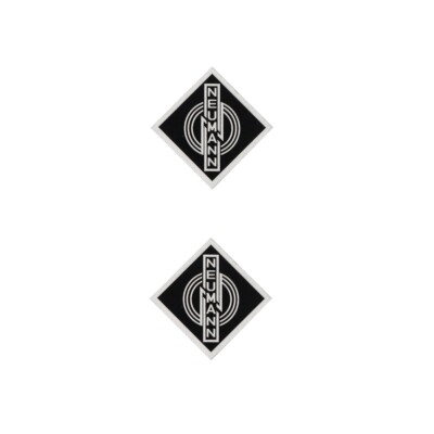 Neumann Logo Badge Square Microphone or Turntable 14mm(0.55'')X14mm(0.55'')