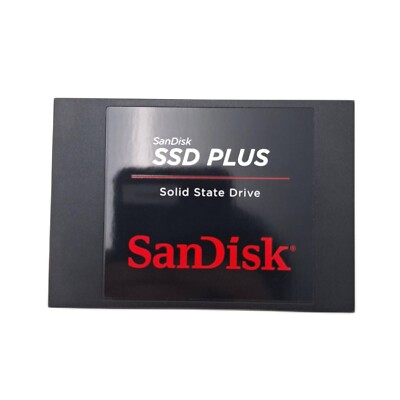 SanDisk SSD PLUS 240GB Sata III 2,5 Zoll Interne SSD 530 Mbs Sek Schwarz Speiche