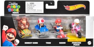 Hot Wheels Mario Kart 4 Pack The Super Mario Bros. Movie Japan
