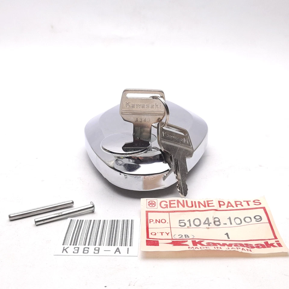 Tapa del tanque de gasolina Kawasaki GTO KH250 KH400 KH500 KZ650 KZ750 KZ900 51048-1009 NUEVO #6 Foto 3 de 4