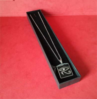 Ägypten  ANKH-Kette ca. 50 cm lang,   Anhänger ca. 2 x 2 cm,  Silberfarben
