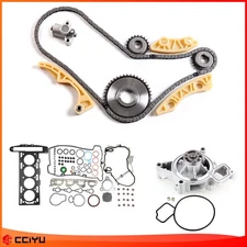 Full Gasket Set Timing Chain Kit Water Pump For 07-08 Chevrolet Cobalt 2.2L DOHC