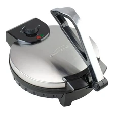 Brentwood Ts-129 12 Inch Stainless Steel Nonstick Electric Tortilla Maker