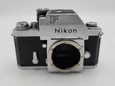 Nikon F 35mm SLR Camera Body Only Chrome w/ Photomic Prism Viewfinder Finder
