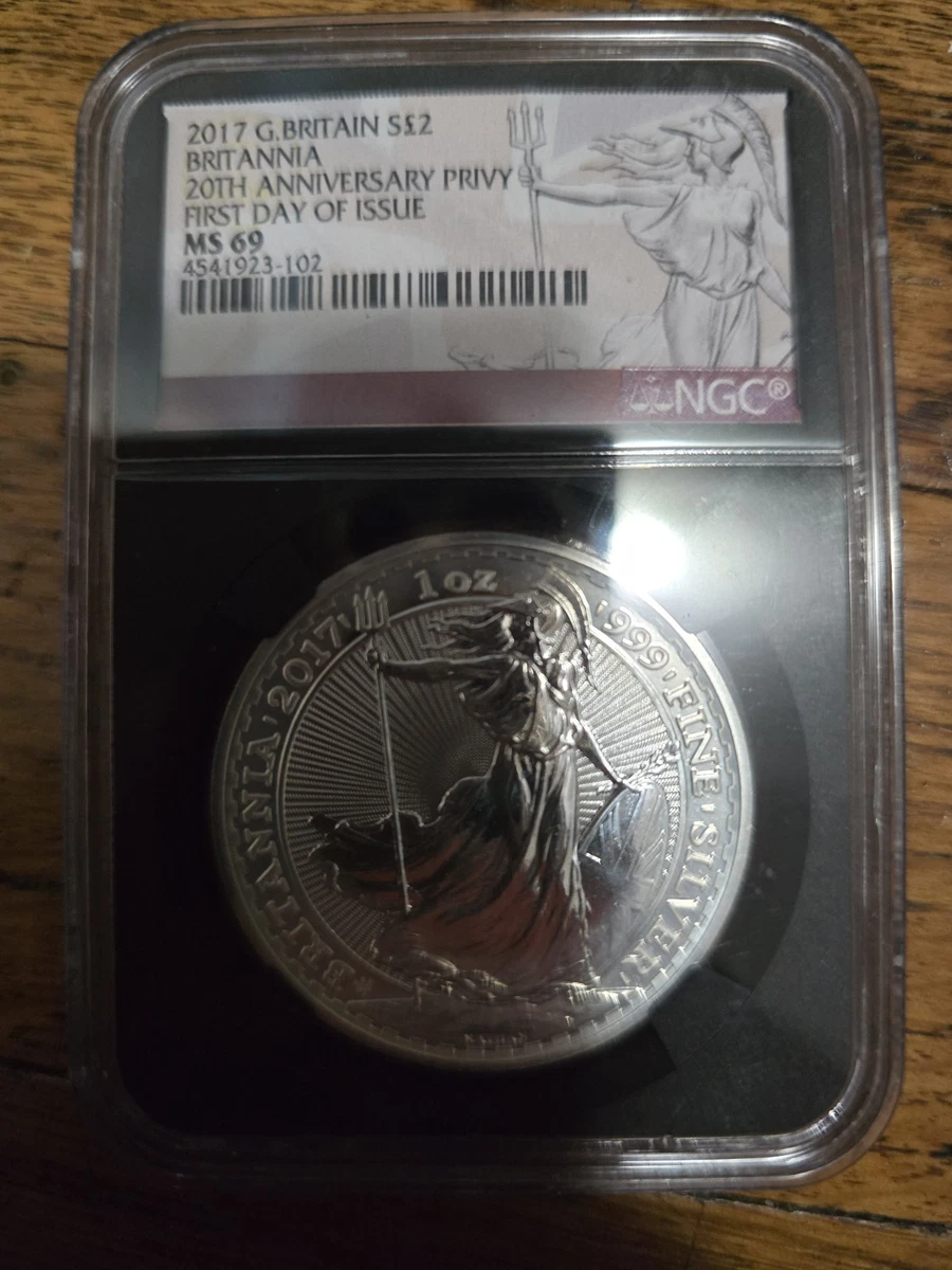 UK Britannia MS 69 NGC Certified Silver Bullion Coins for sale | eBay