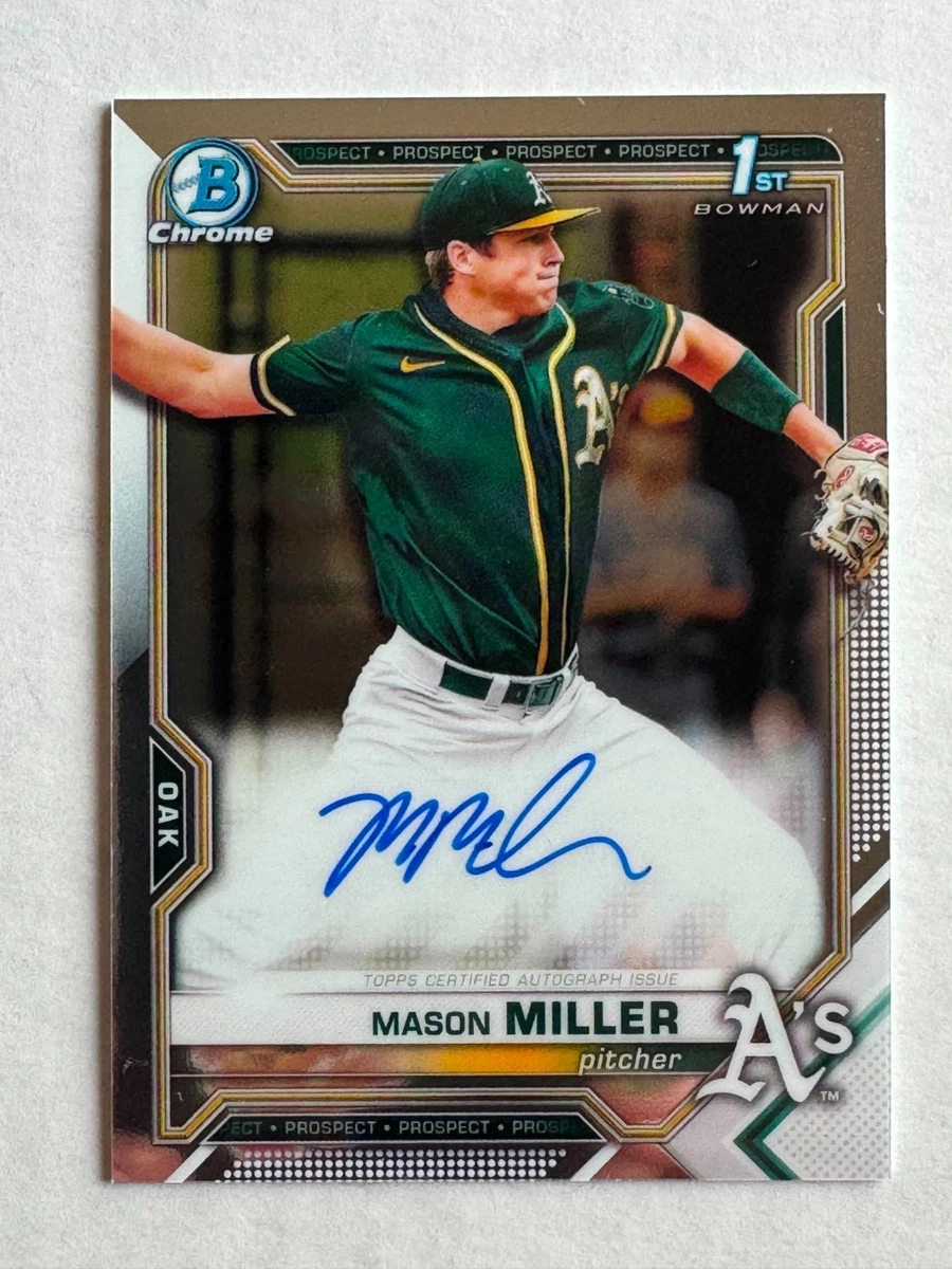 Bowman Oakland Athletics Baseball Autographed Sports Trading Cards