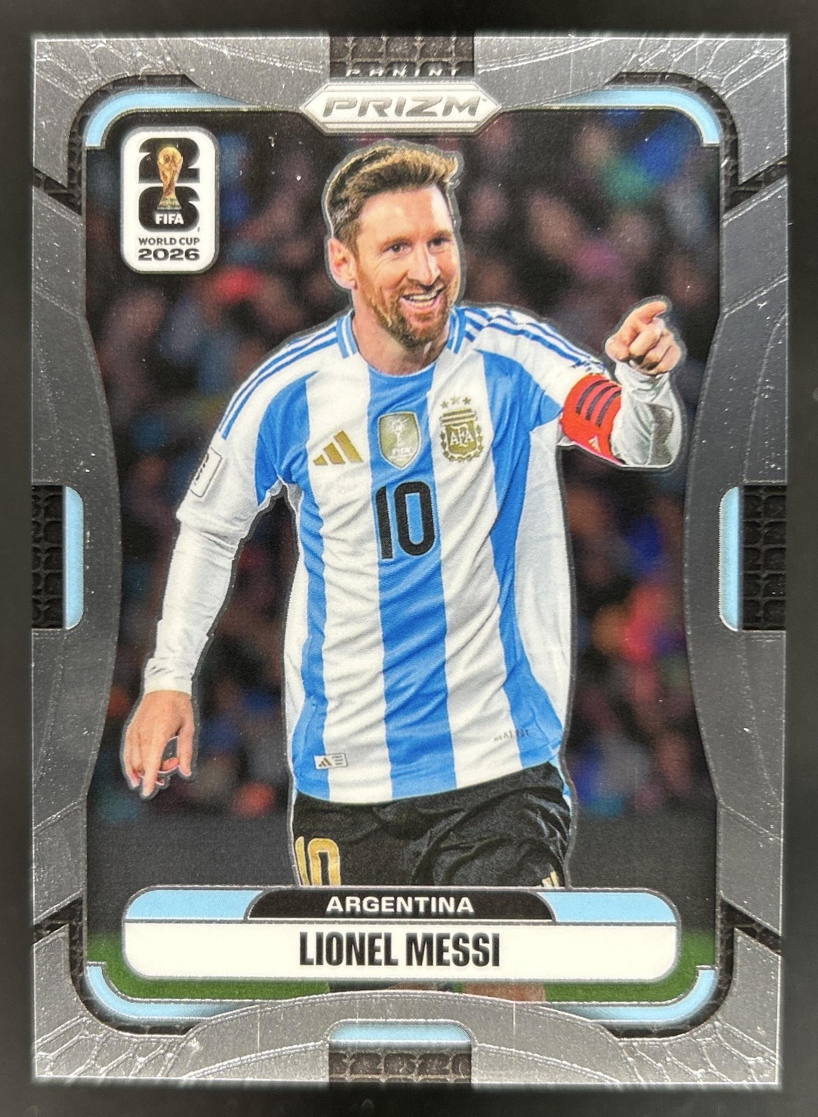 2026 Panini Prizm World Cup Lionel Messi Variation SSP #10 Argentina (A) view 1