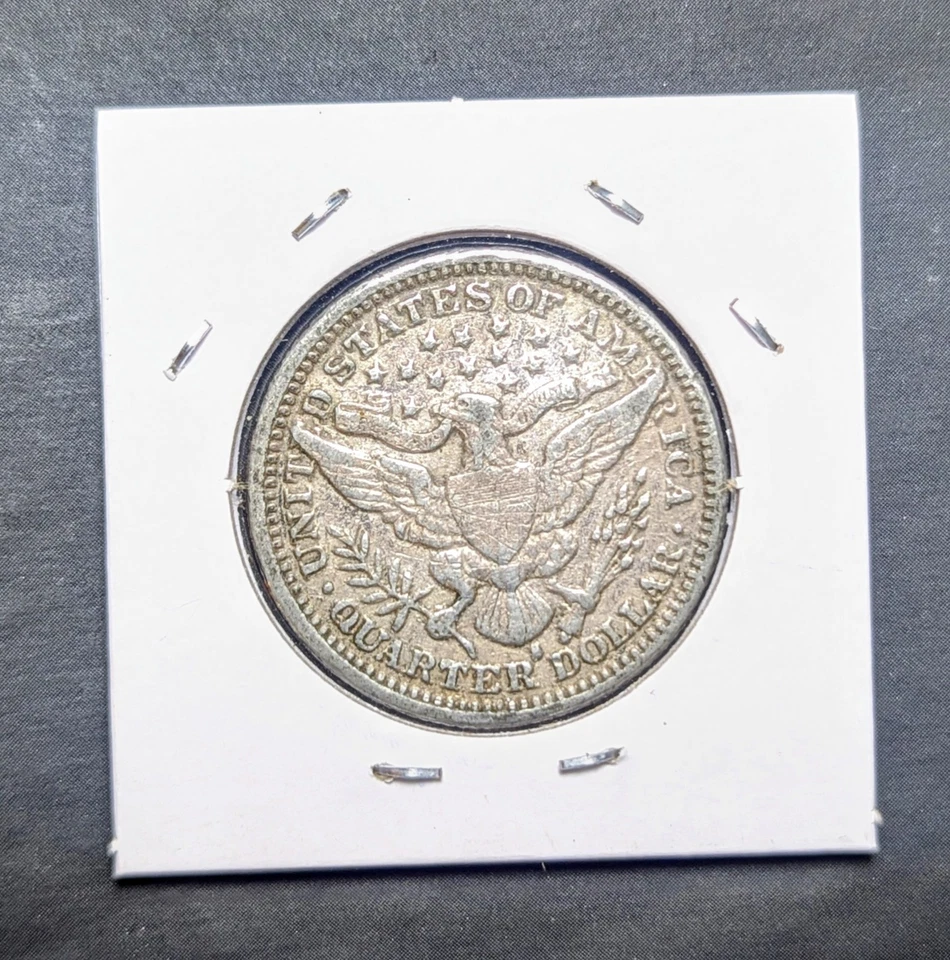 1915-S Barber Silver Quarter Low Mintage  - Image 2 of 2