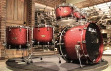 Tama Starclassic Walnut/Birch 5pcs Molten Dark Raspberry Fade Drum set - Demo!