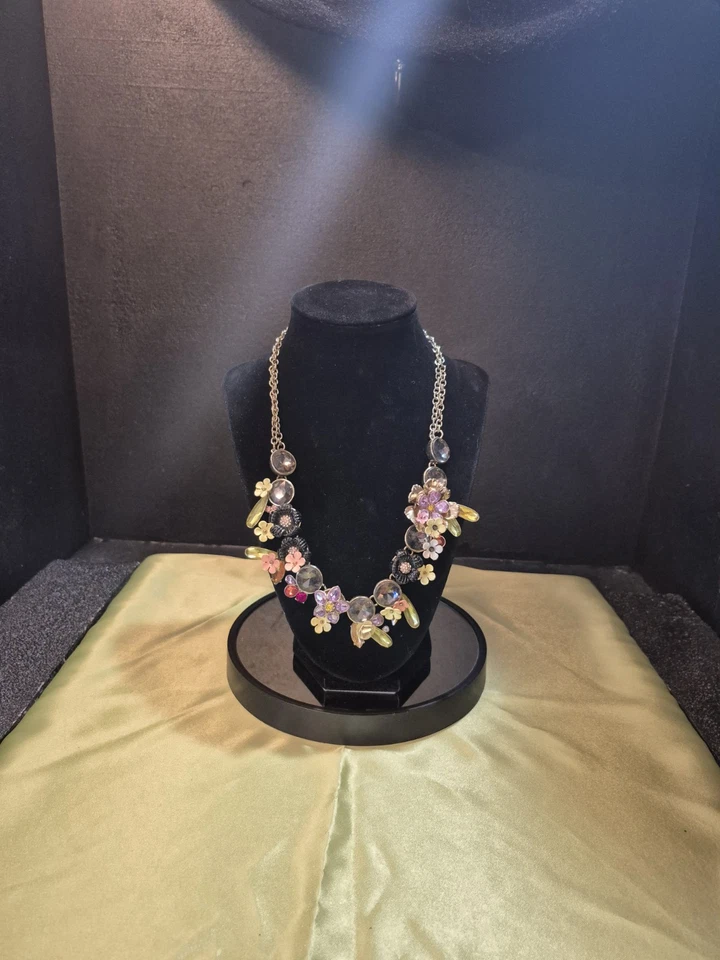 Collar Banana Republic Cristal Esmalte Joyería Multicolor Diseñador (961) Foto 4 de 4