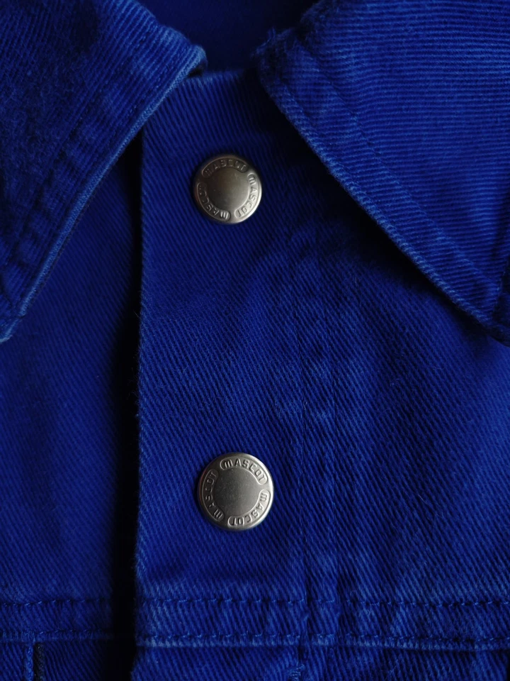 RARE MASCOT Danish Design Mens Workwear Blue Worker Jacket L size - Image 4 of 4