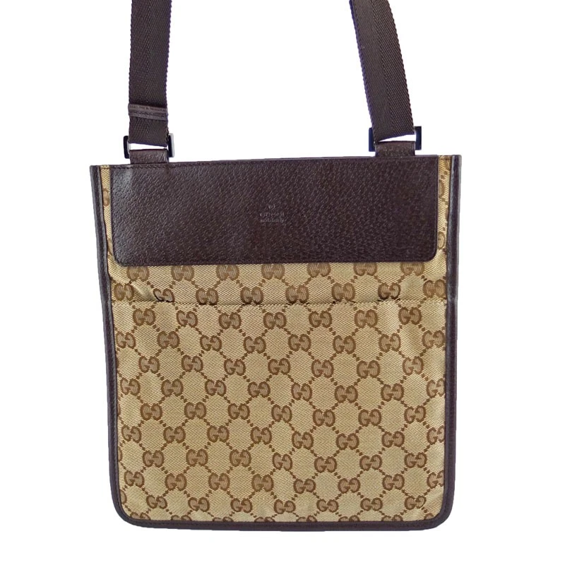 Sac bandoulière GUCCI 27639 GG toile beige occasion du Japon