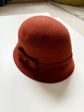Christy’s Felt Orange Hat With Bow, Mint Condition, Worn Once, One Size