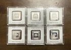 6 - 10 Gram Geiger Silver Bars In Assays .999 Slight Toning 60 Grams Total