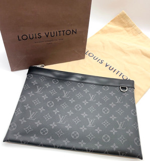 Louis Vuitton Monogram Eclipse Pochette Discovery M62291 Clutch W/Bags AK060108