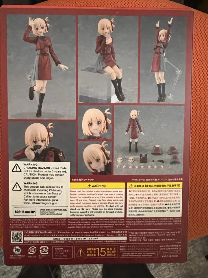 Juego de figuras de acción Lycoris Recoil Chisato & Takina Figma 615 y 616 NUEVO EE. UU. Foto 2 de 4