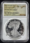 U.S. Mint 2025-W American Silver Eagle Proof Laser Privy NGC PF70 UC 1 oz