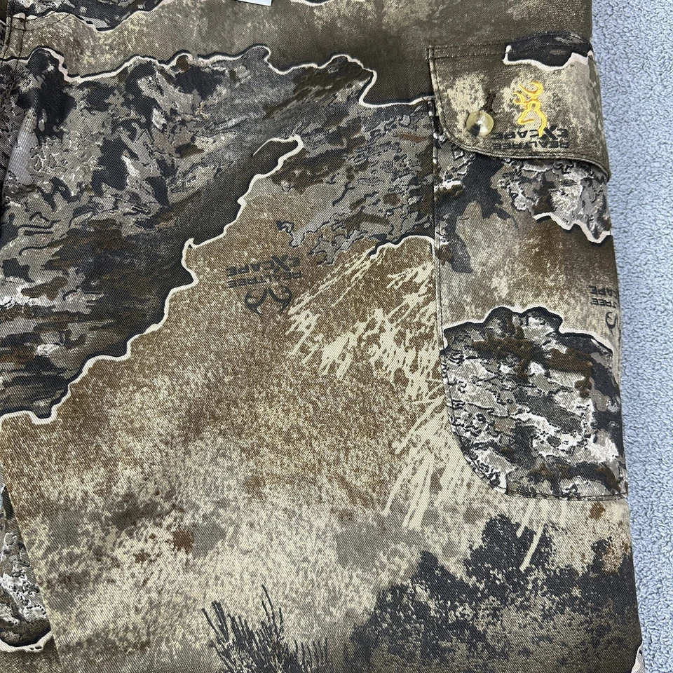 Browning Wasatch Pants Mens 2XL Realtree Excape Fieldwear Cargo Camo Hunting NEW - Image 3 of 4