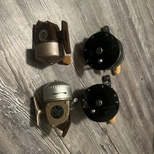 4 Vintage Fishing Reels - 2 Penn Long Beach 60, South Bay 65-A, Plus Other